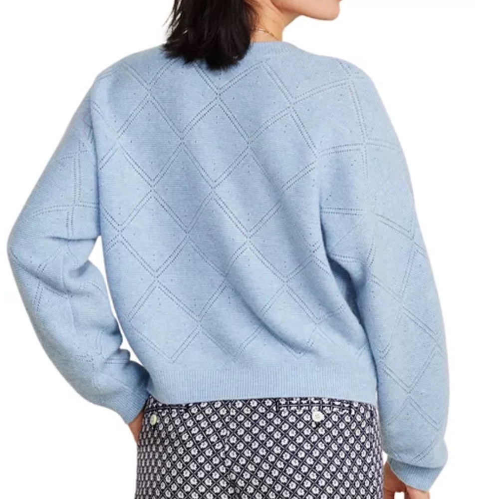 NWT Vineyard Vines Women’s Pointelle Cashmere Sweater Size Small - Picture 3 of 8
